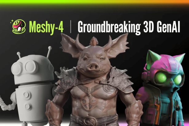 Meshy-4 brings sci-fi level AI to 3D modeling and design